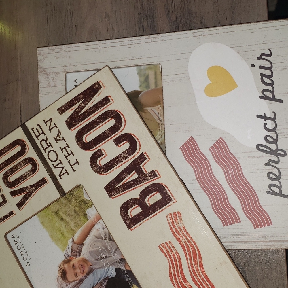 "Eggs & Bacon" Set of 2 Frames 4x6